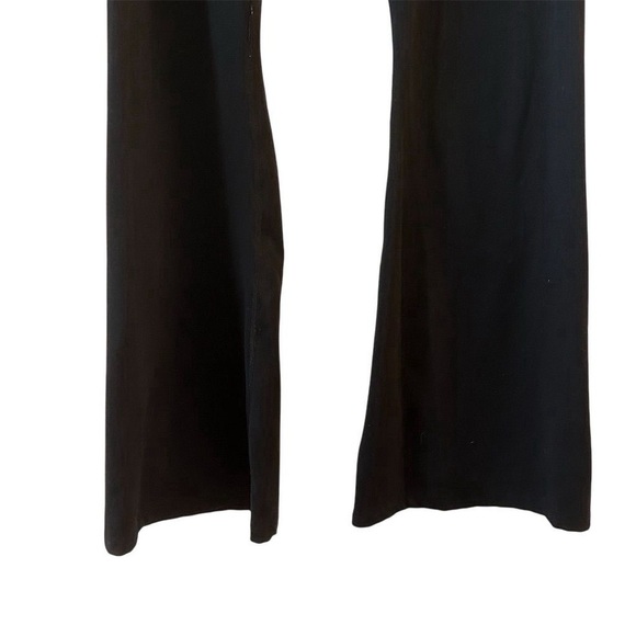 Calvin Klein Women's Black Stretch Flared Track Pants Size L Activewear - Picture 3 of 8